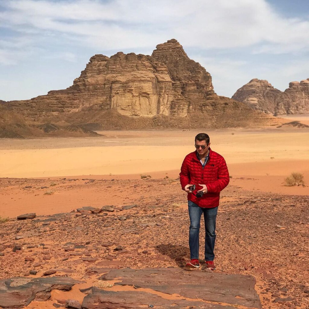 Sean walking in Wadi Rum