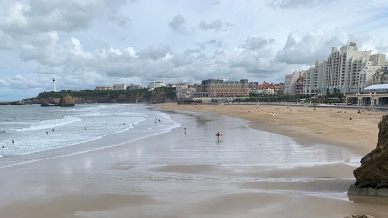 Biarritz coast