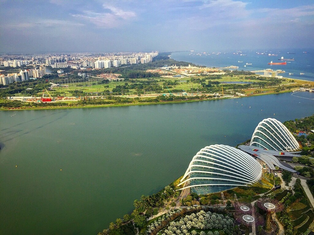 View of Singapore from Marina Bay Sands