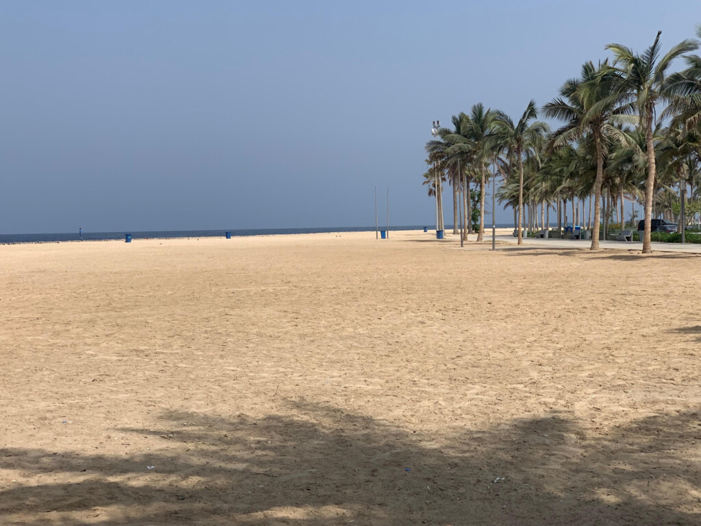 Quiet beach in Saudi Arabia