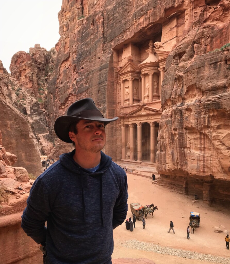 Sean in fedora at Petra