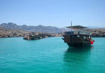 Boats in Arabian Gulf in Oman